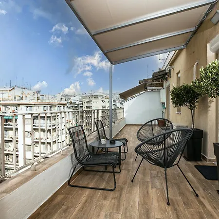 Elysium House Bright Floor With Terrace Location סלוניקי