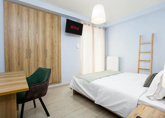 Elysium House Bright Floor With Terrace Location Thessaloniki